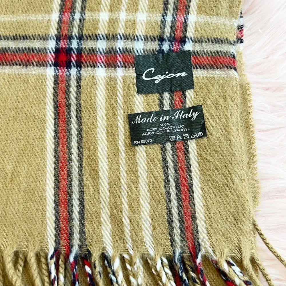 Cejon 100% acrylic fringe scarf